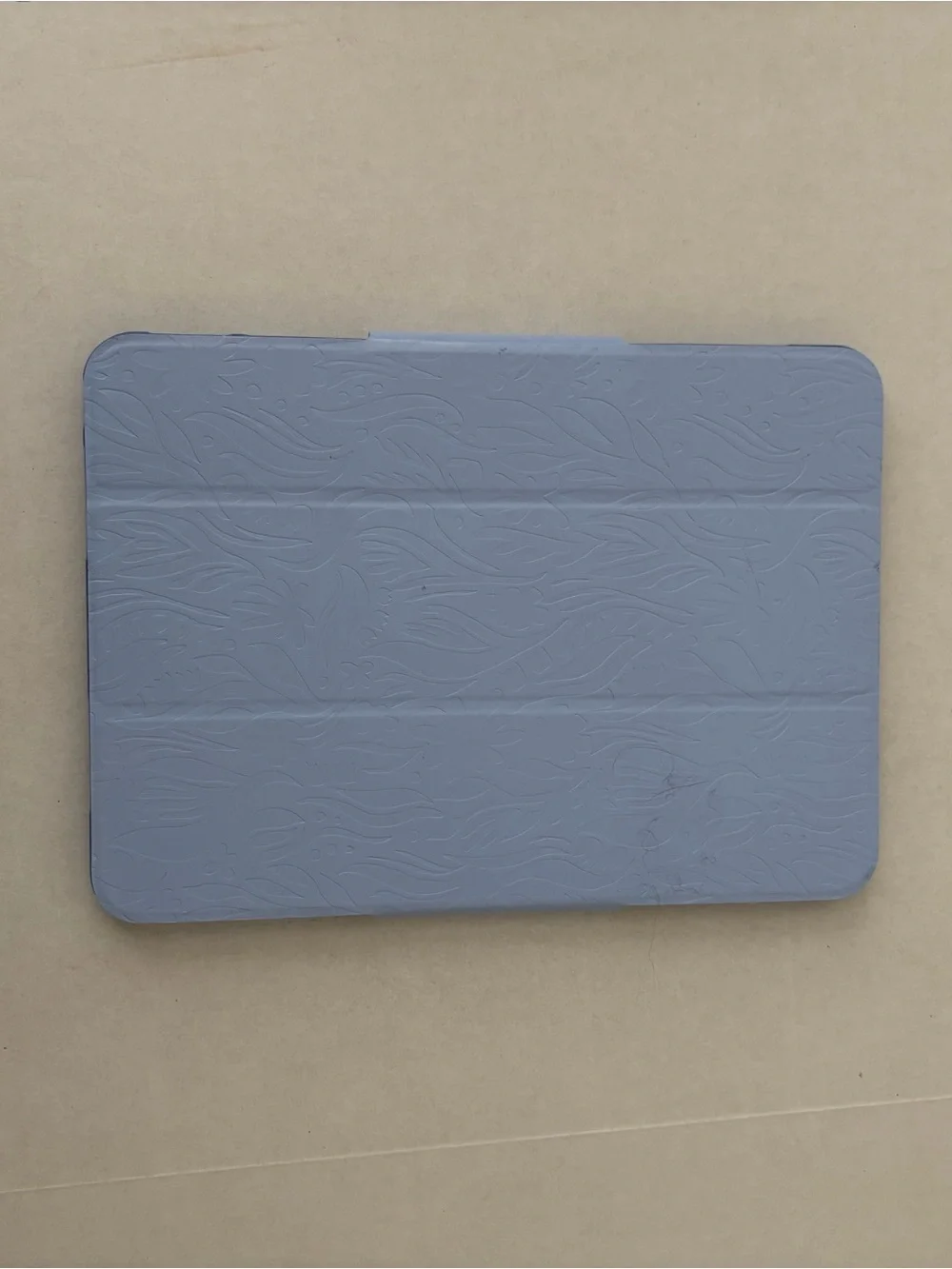 heyday Light Blue Tablet Folio Case with Textured Pattern
